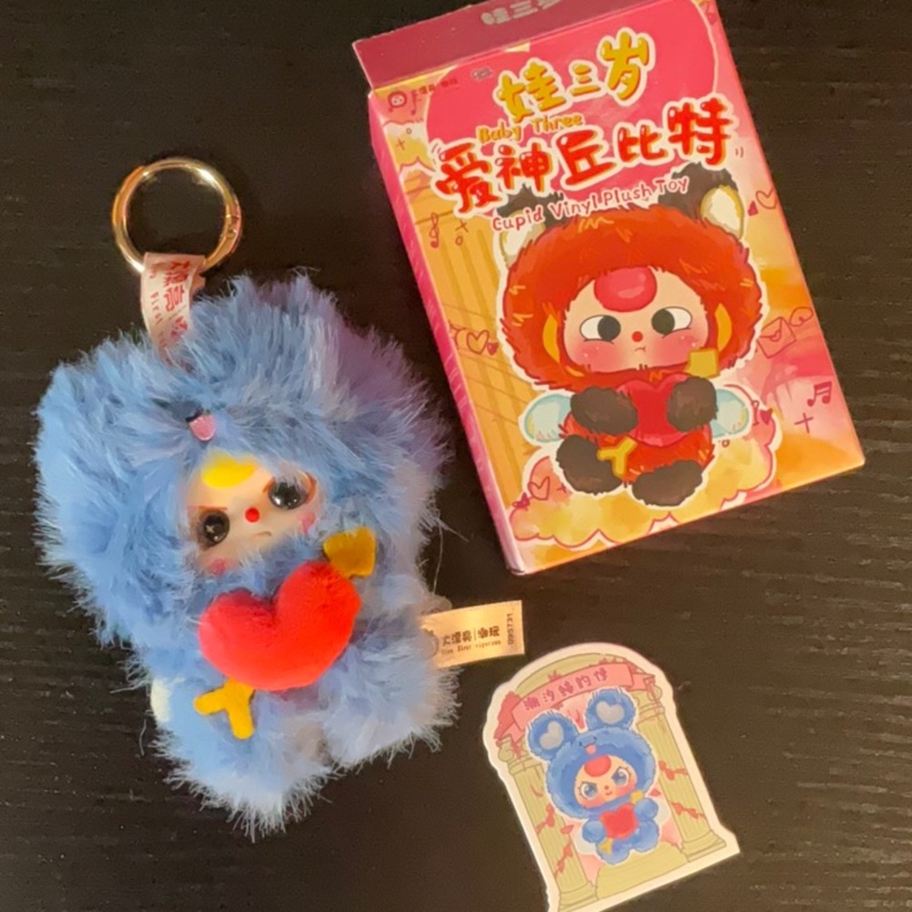 Baby Three Cupid “Valentine” Vinyl Plush Keychain